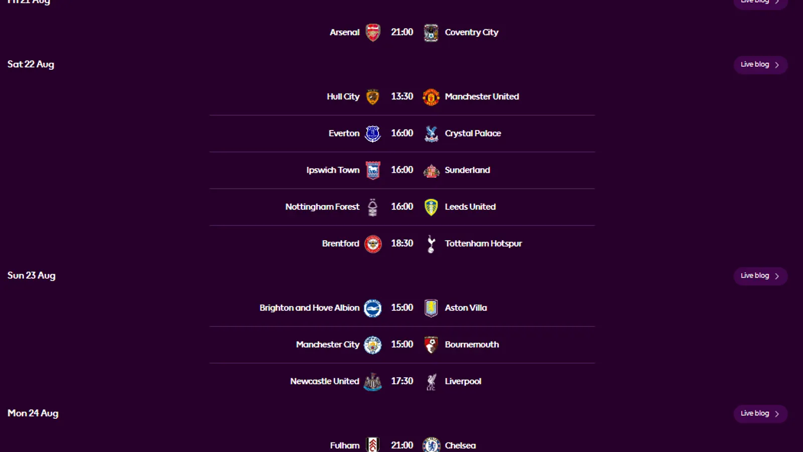 Arsenal-Coventry para abrir, Xabi Alonso en el lunes por la noche y el City sin Guardiola por primera vez en 10 años: ya hay calendario de Premier League 26/27