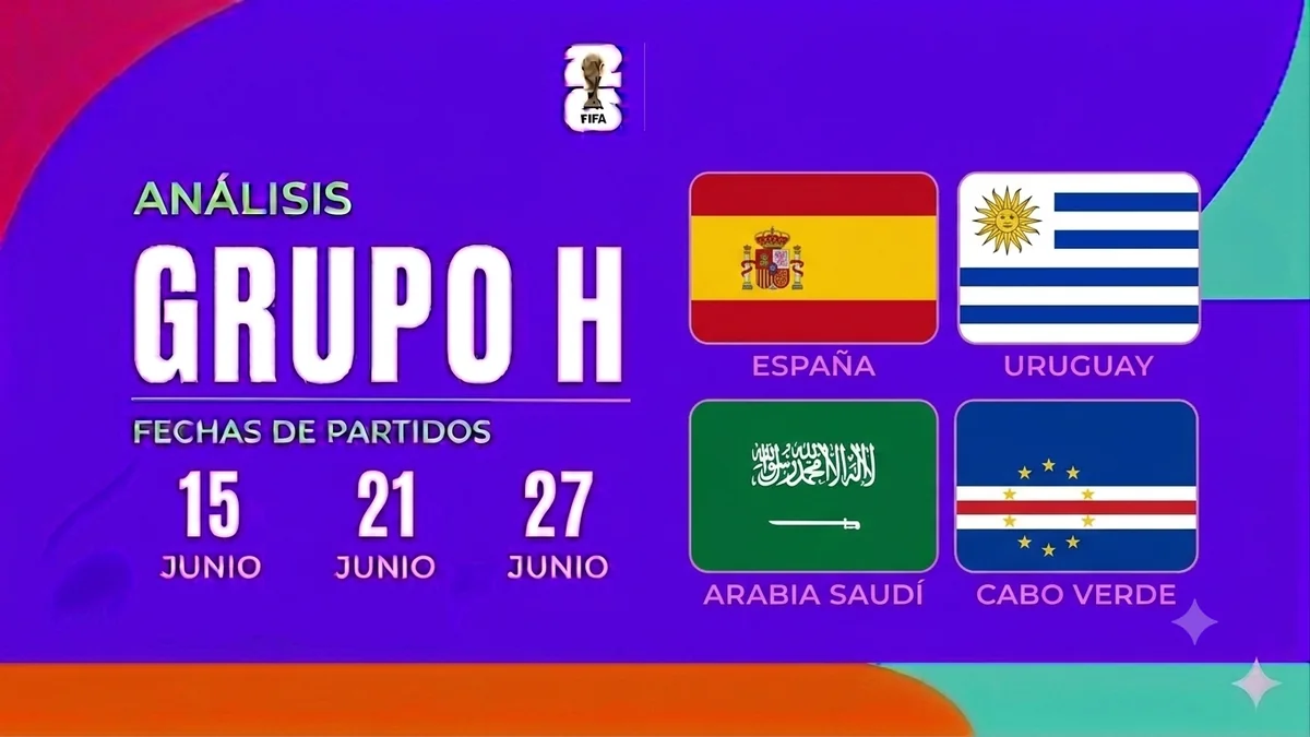 Mundial 2026, grupo a grupo — Grupo H: España debuta el lunes 15 a las 18:00, Uruguay como gran examen y la historia de Cabo Verde