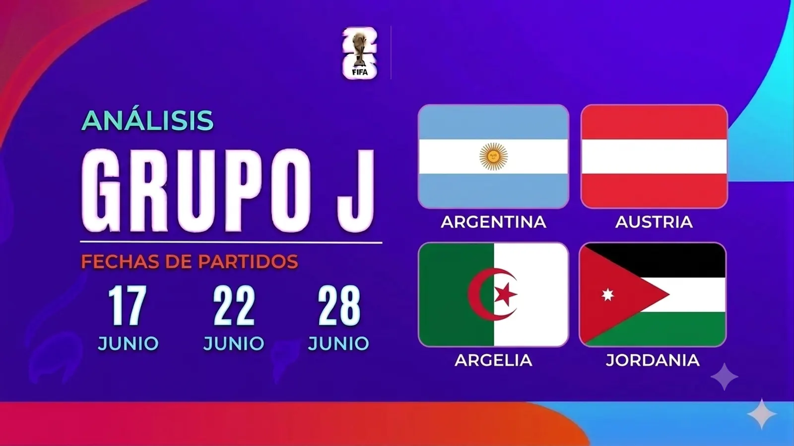 Mundial 2026, grupo a grupo — Grupo J: Argentina tiene el grupo más fácil del torneo, pero Messi cumple 39 en plena fase de grupos