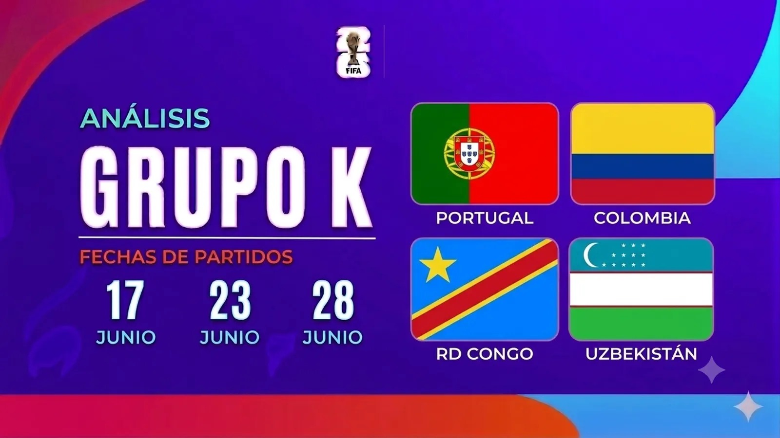 Mundial 2026, grupo a grupo — Grupo K: el último Mundial de Cristiano, la vuelta histórica de la RD Congo y el debut de Uzbekistán
