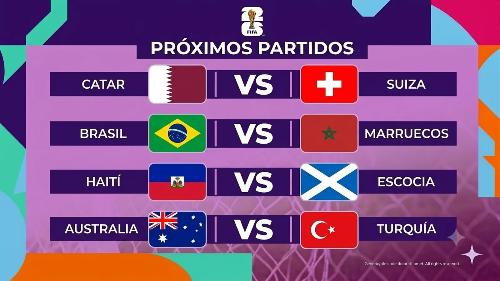 Previa del día: Suiza-Catar (21:00h), Brasil-Marruecos (00:00h) y Haití-Escocia (03:00h) — el plato fuerte de la jornada