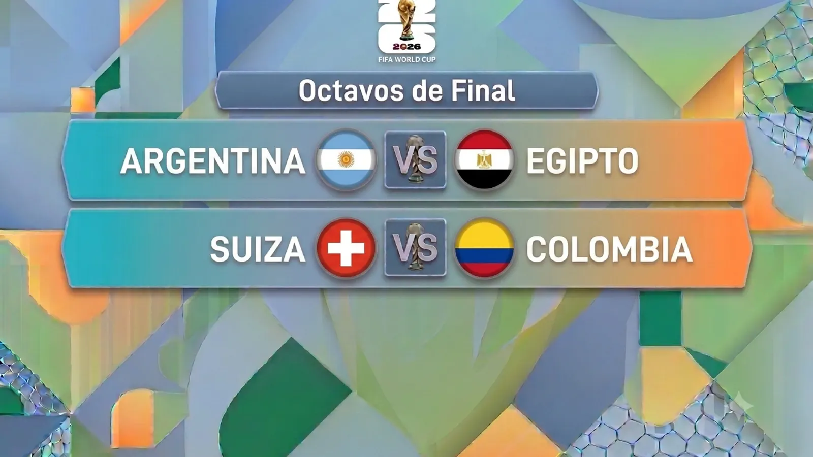 Los últimos octavos: Messi y Salah en Atlanta (18:00h) y James Rodríguez buscando repetir el 2014 ante Suiza en Vancouver (22:00h)