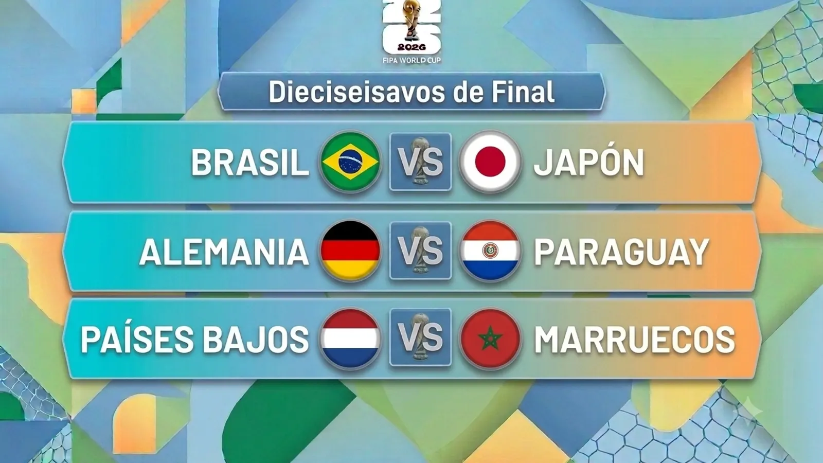 Tres partidos de dieciseisavos hoy: Brasil-Japón sin margen de error (19:00h), Alemania-Paraguay con el respeto de Nagelsmann (22:30h) y el match de la ronda, Países Bajos-Marruecos (03:00h)