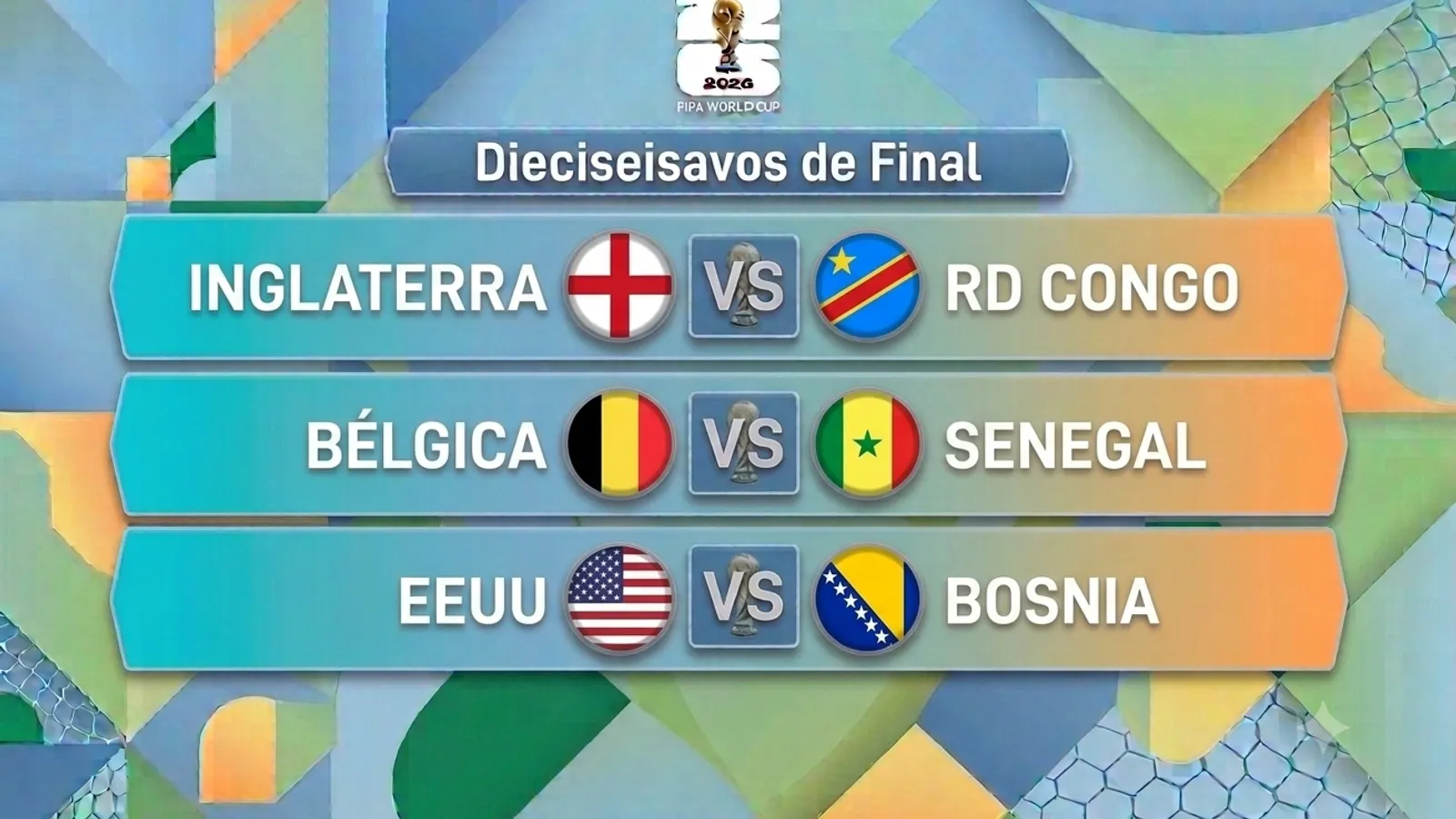 Tres dieciseisavos de hoy: Kane y el Congo (18:00h), la generación belga ante Senegal (22:00h) y EEUU en casa ante Bosnia (02:00h)